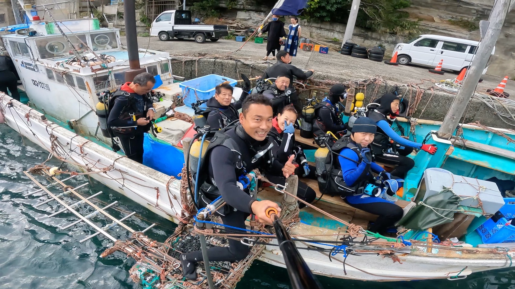 沖の水中めっちゃ穏やか