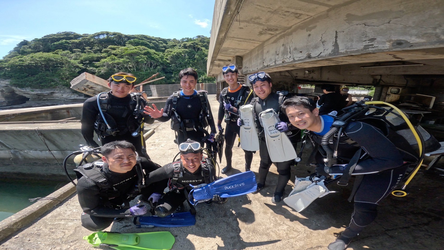 午後から体験ダイビング。