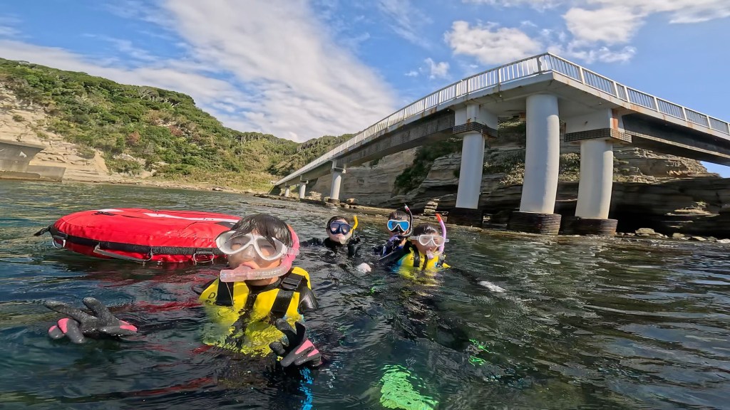 シュノーケリングコース、ビーチダイビングでした。